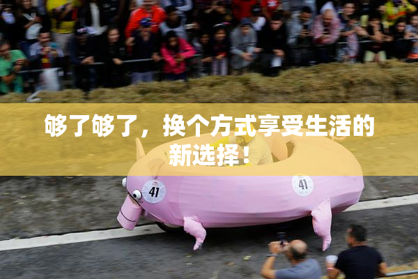 够了够了，换个方式享受生活的新选择！