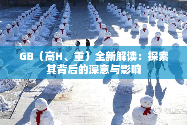 GB（高H、重）全新解读：探索其背后的深意与影响