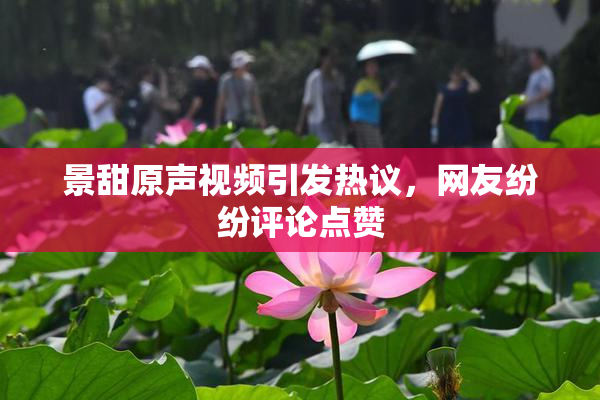 景甜原声视频引发热议，网友纷纷评论点赞