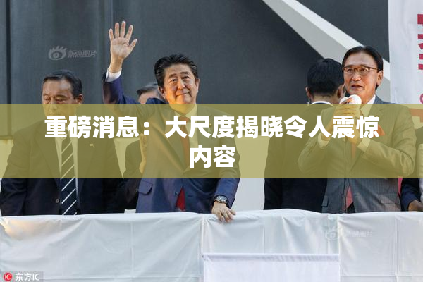 重磅消息：大尺度揭晓令人震惊内容
