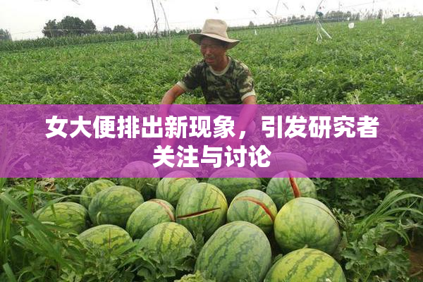 女大便排出新现象，引发研究者关注与讨论