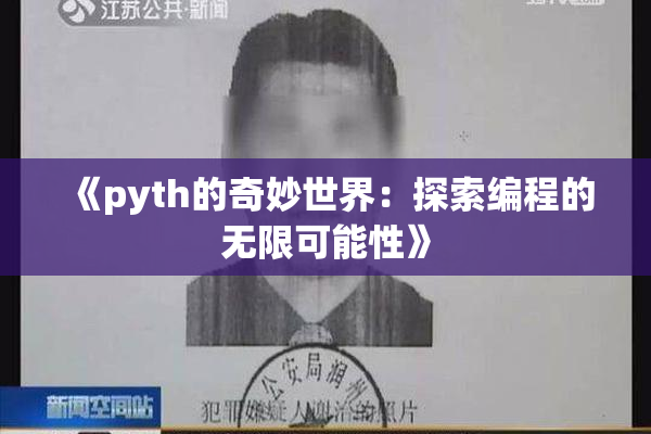 《pyth的奇妙世界：探索编程的无限可能性》