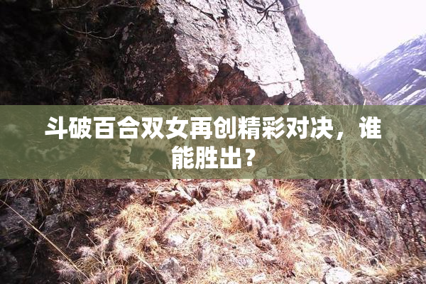 斗破百合双女再创精彩对决，谁能胜出？