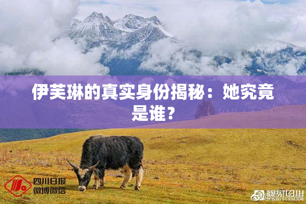 伊芙琳的真实身份揭秘：她究竟是谁？