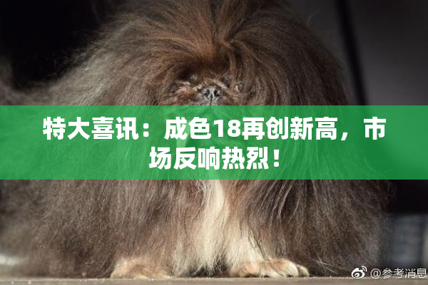 特大喜讯：成色18再创新高，市场反响热烈！