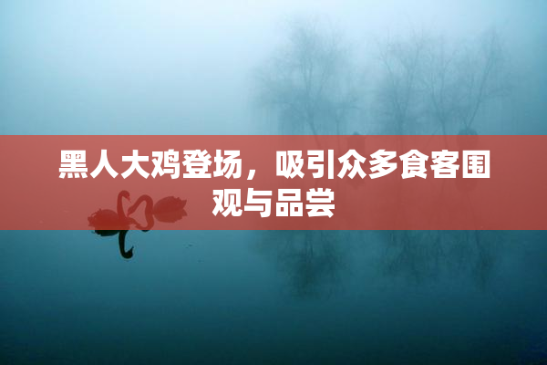 黑人大鸡登场，吸引众多食客围观与品尝