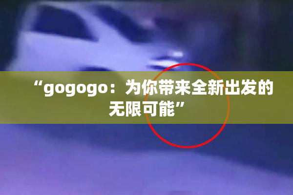 “gogogo：为你带来全新出发的无限可能”