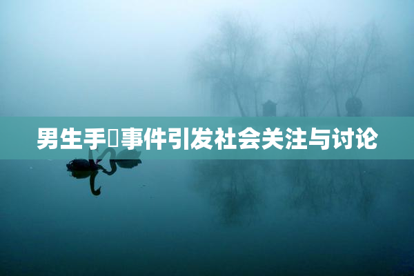 男生手婬事件引发社会关注与讨论