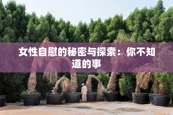 女性自慰的秘密与探索：你不知道的事