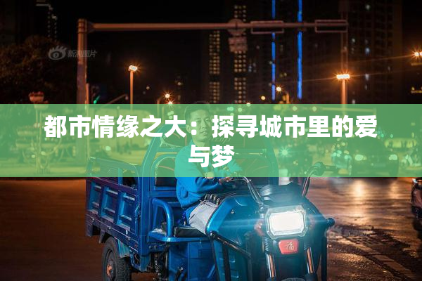 都市情缘之大：探寻城市里的爱与梦