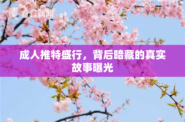 成人推特盛行，背后暗藏的真实故事曝光