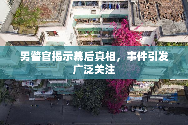 男警官揭示幕后真相，事件引发广泛关注