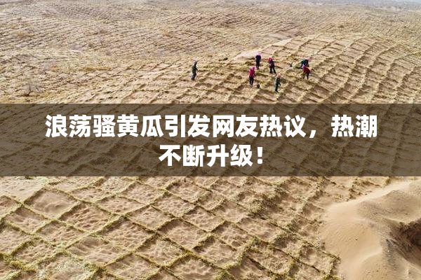 浪荡骚黄瓜引发网友热议，热潮不断升级！