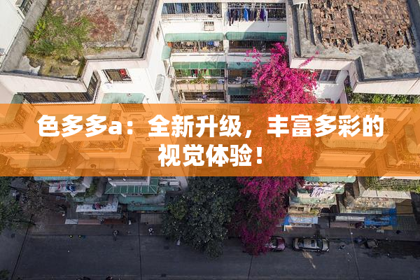 色多多a：全新升级，丰富多彩的视觉体验！