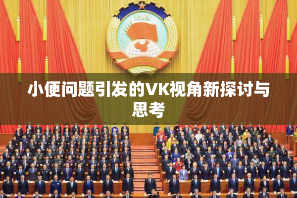 小便问题引发的VK视角新探讨与思考