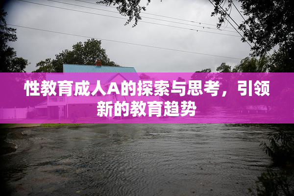 性教育成人A的探索与思考，引领新的教育趋势