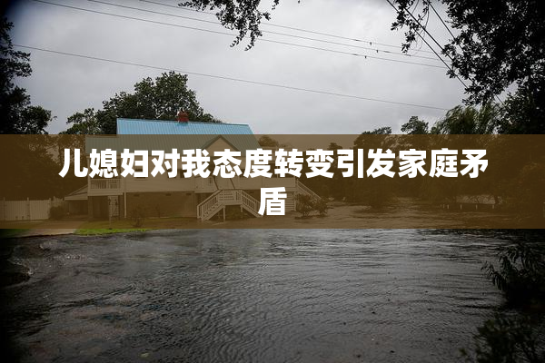 儿媳妇对我态度转变引发家庭矛盾