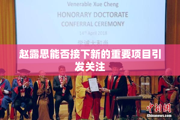 赵露思能否接下新的重要项目引发关注
