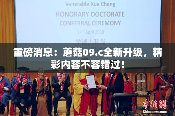 重磅消息：蘑菇09.c全新升级，精彩内容不容错过！