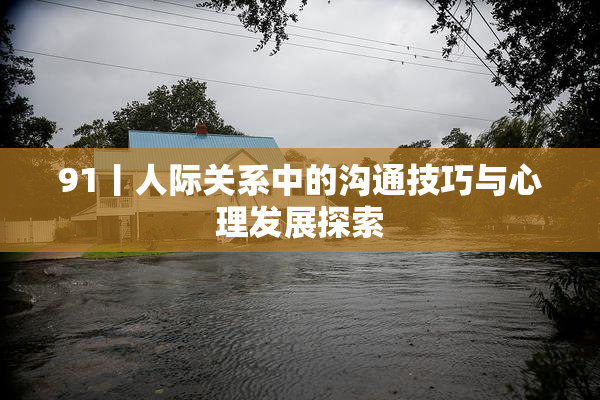 91丨人际关系中的沟通技巧与心理发展探索
