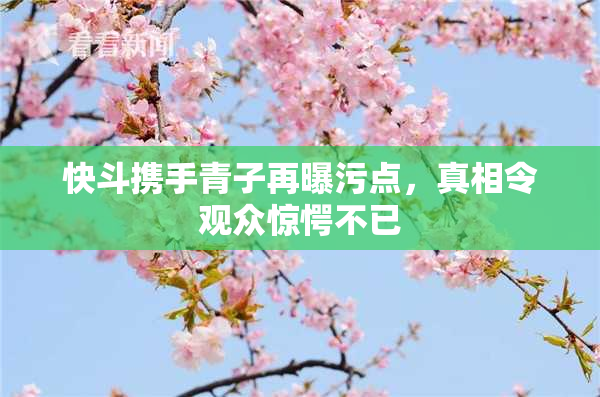 快斗携手青子再曝污点，真相令观众惊愕不已