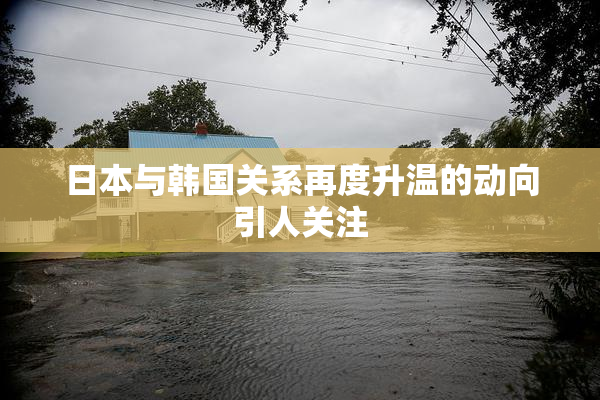 日本与韩国关系再度升温的动向引人关注
