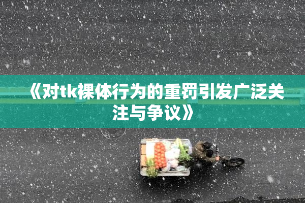 《对tk裸体行为的重罚引发广泛关注与争议》