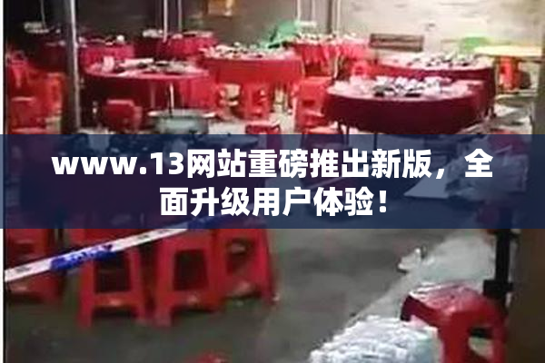 www.13网站重磅推出新版，全面升级用户体验！