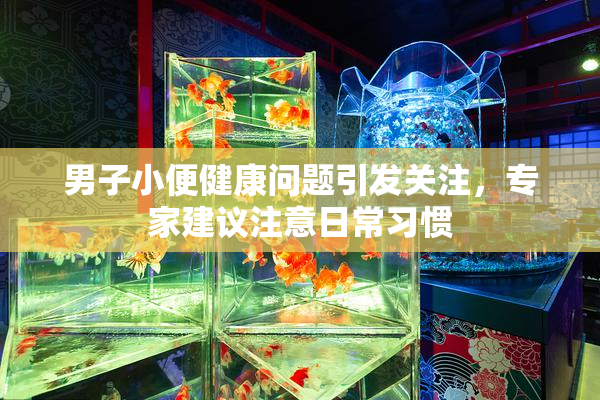 男子小便健康问题引发关注，专家建议注意日常习惯
