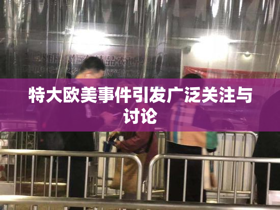 特大欧美事件引发广泛关注与讨论