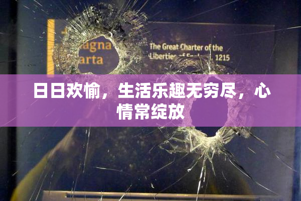 日日欢愉，生活乐趣无穷尽，心情常绽放