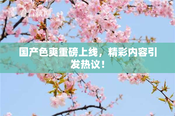 国产色爽重磅上线，精彩内容引发热议！