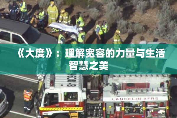 《大度》：理解宽容的力量与生活智慧之美