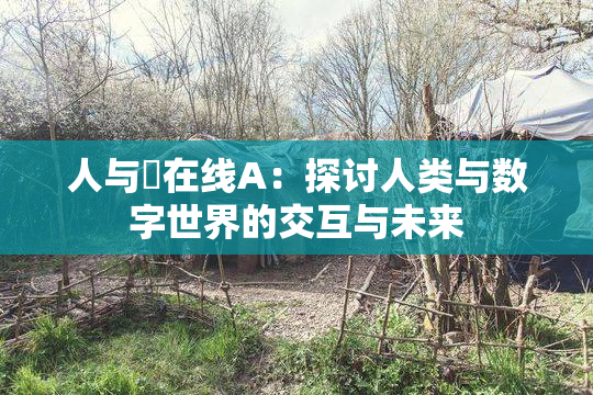 人与嘼在线A：探讨人类与数字世界的交互与未来
