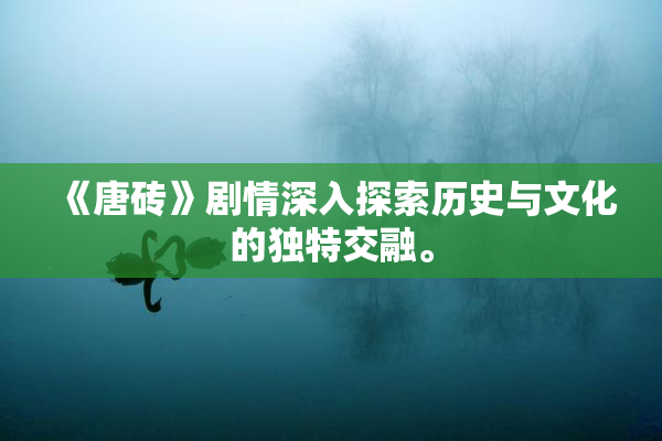 《唐砖》剧情深入探索历史与文化的独特交融。