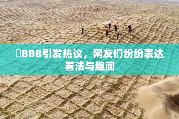 嫰BBB引发热议，网友们纷纷表达看法与趣闻