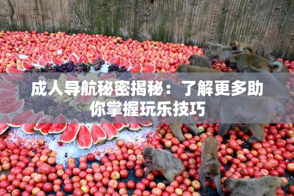 成人导航秘密揭秘：了解更多助你掌握玩乐技巧