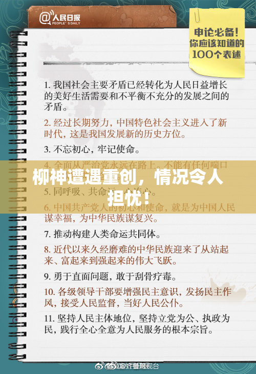 柳神遭遇重创，情况令人担忧！