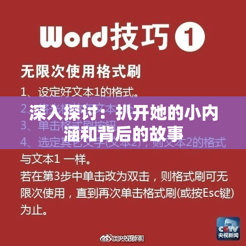 深入探讨：扒开她的小内涵和背后的故事