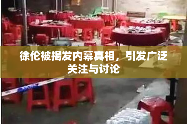 徐伦被揭发内幕真相，引发广泛关注与讨论
