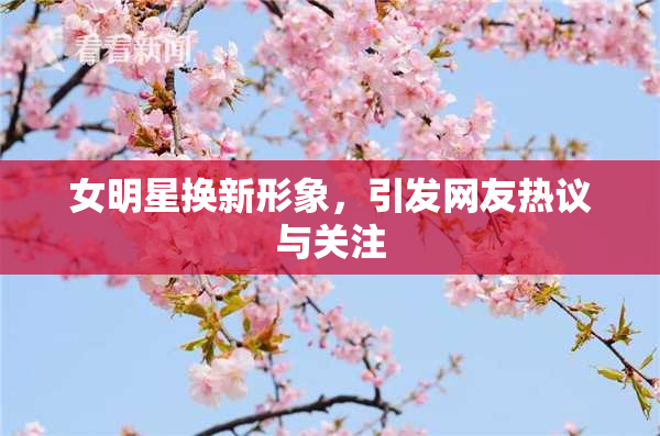 女明星换新形象，引发网友热议与关注