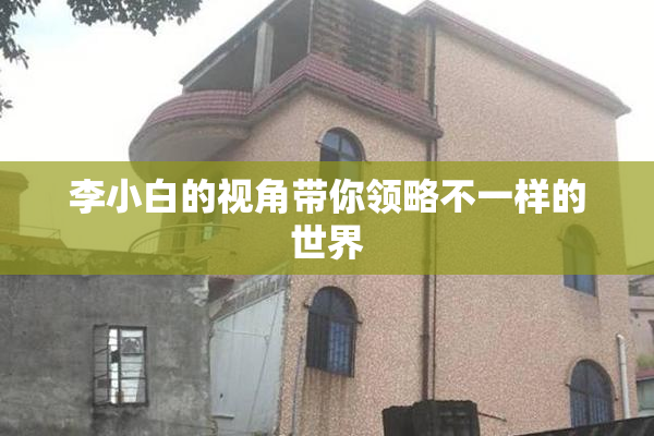 李小白的视角带你领略不一样的世界