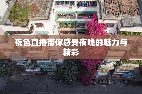 夜色直播带你感受夜晚的魅力与精彩