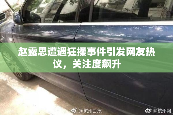 赵露思遭遇狂揉事件引发网友热议，关注度飙升