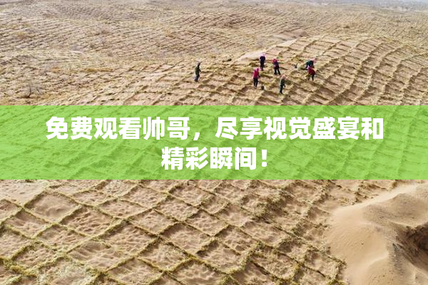 免费观看帅哥，尽享视觉盛宴和精彩瞬间！