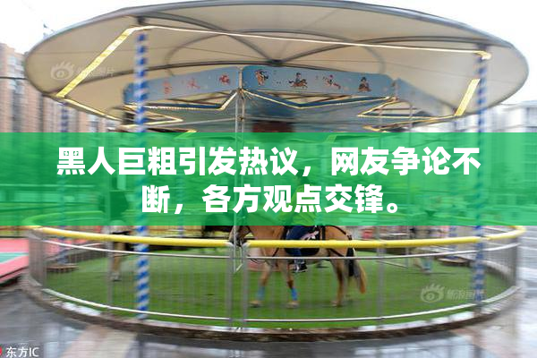 黑人巨粗引发热议，网友争论不断，各方观点交锋。