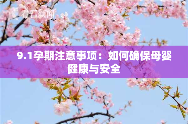 9.1孕期注意事项：如何确保母婴健康与安全