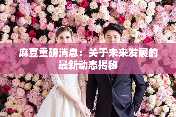 麻豆重磅消息：关于未来发展的最新动态揭秘