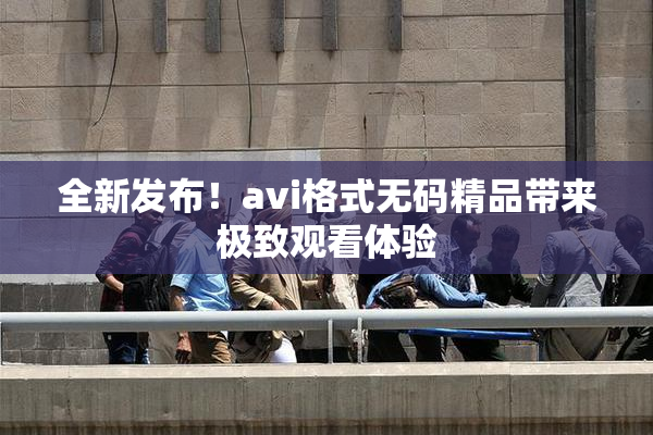 全新发布！avi格式无码精品带来极致观看体验