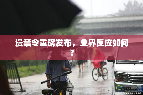 漫禁令重磅发布，业界反应如何？